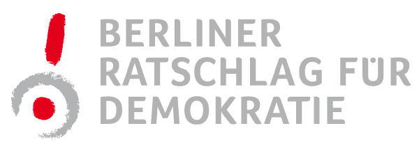 Logo des Berliner Ratschlags für Demokratie - Projektgeschäftsstelle bei Gesicht Zeigen! Für ein weltoffenes Deutschland e.V.